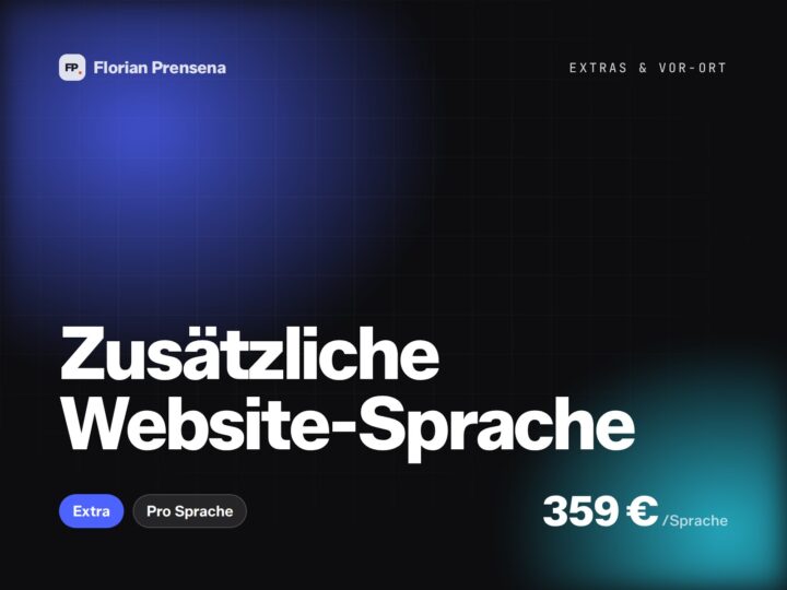 Zusätzliche Website-Sprache