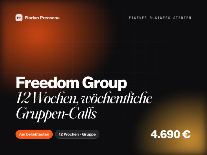 Freedom Group – 12 Wochen, wöchentliche Gruppen-Calls