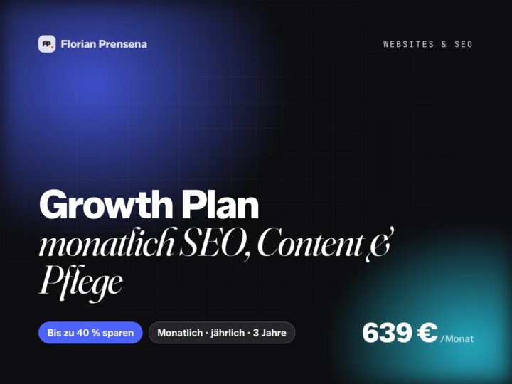 Growth Plan – monatlich SEO, Content & Pflege
