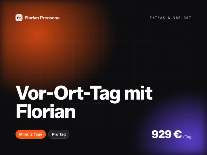 Vor-Ort-Tag mit Florian