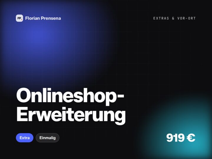 Onlineshop-Erweiterung