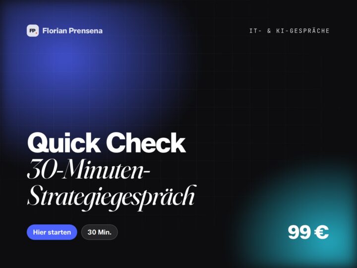 Quick Check – 30-Minuten-Strategiegespräch