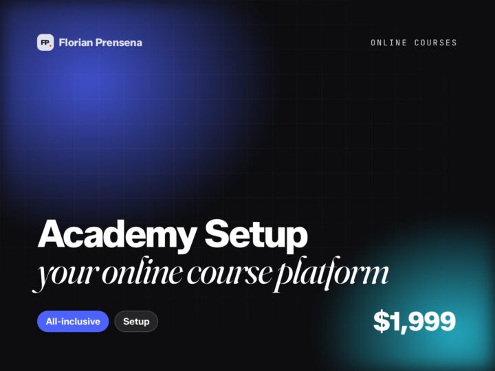 Academy Setup — your online course platform