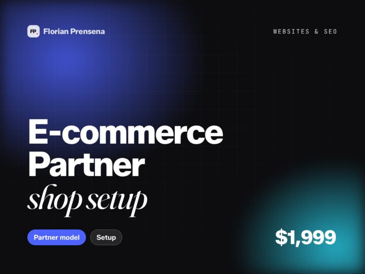 E-commerce Partner — shop setup