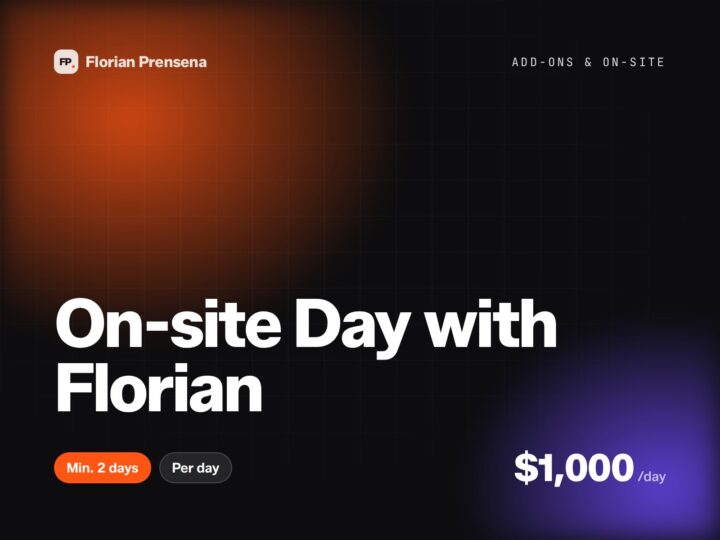 On-site Day with Florian