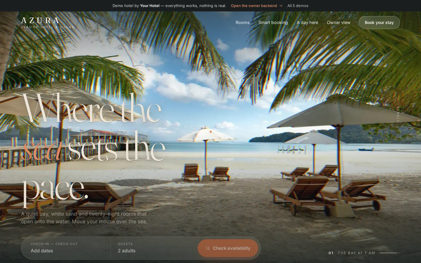 AZURA demo website