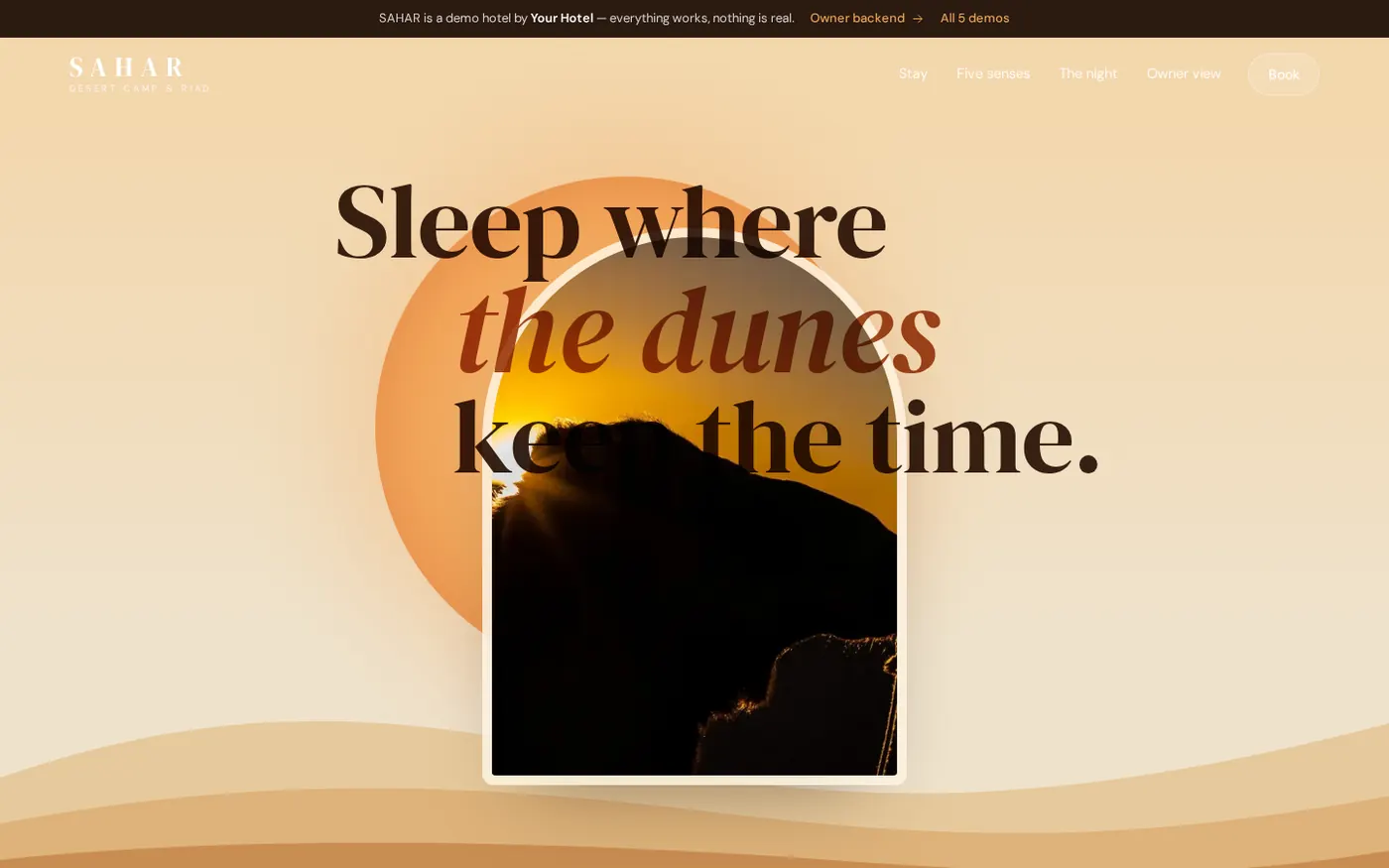 SAHAR demo website