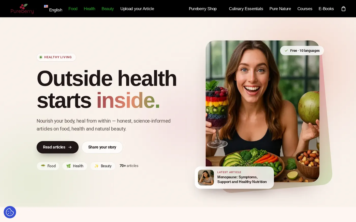 Pureberry website