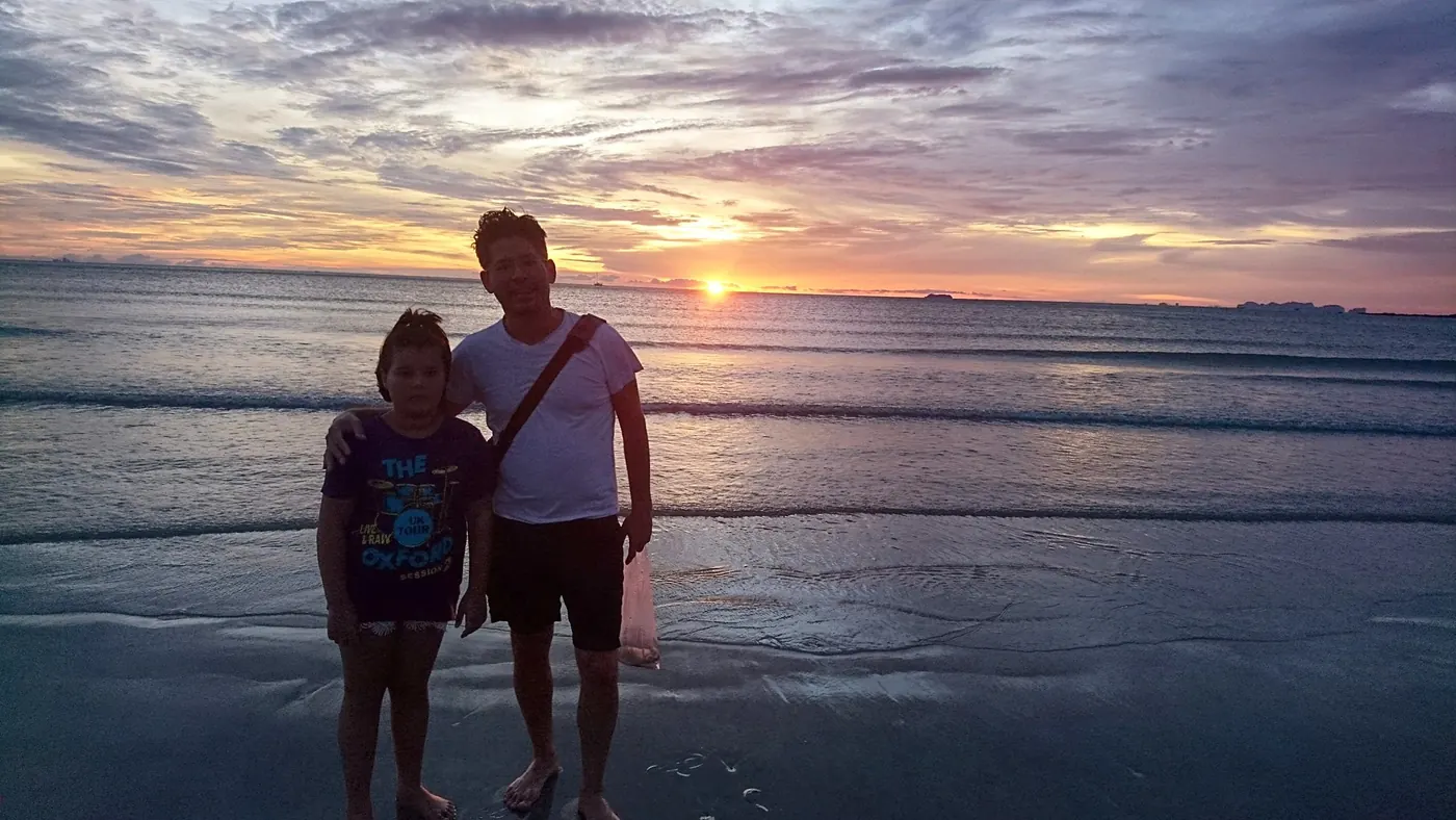 Beach at sunset